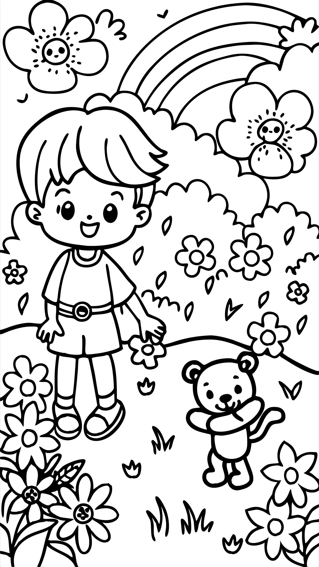 Page de coloriage de moments précieux